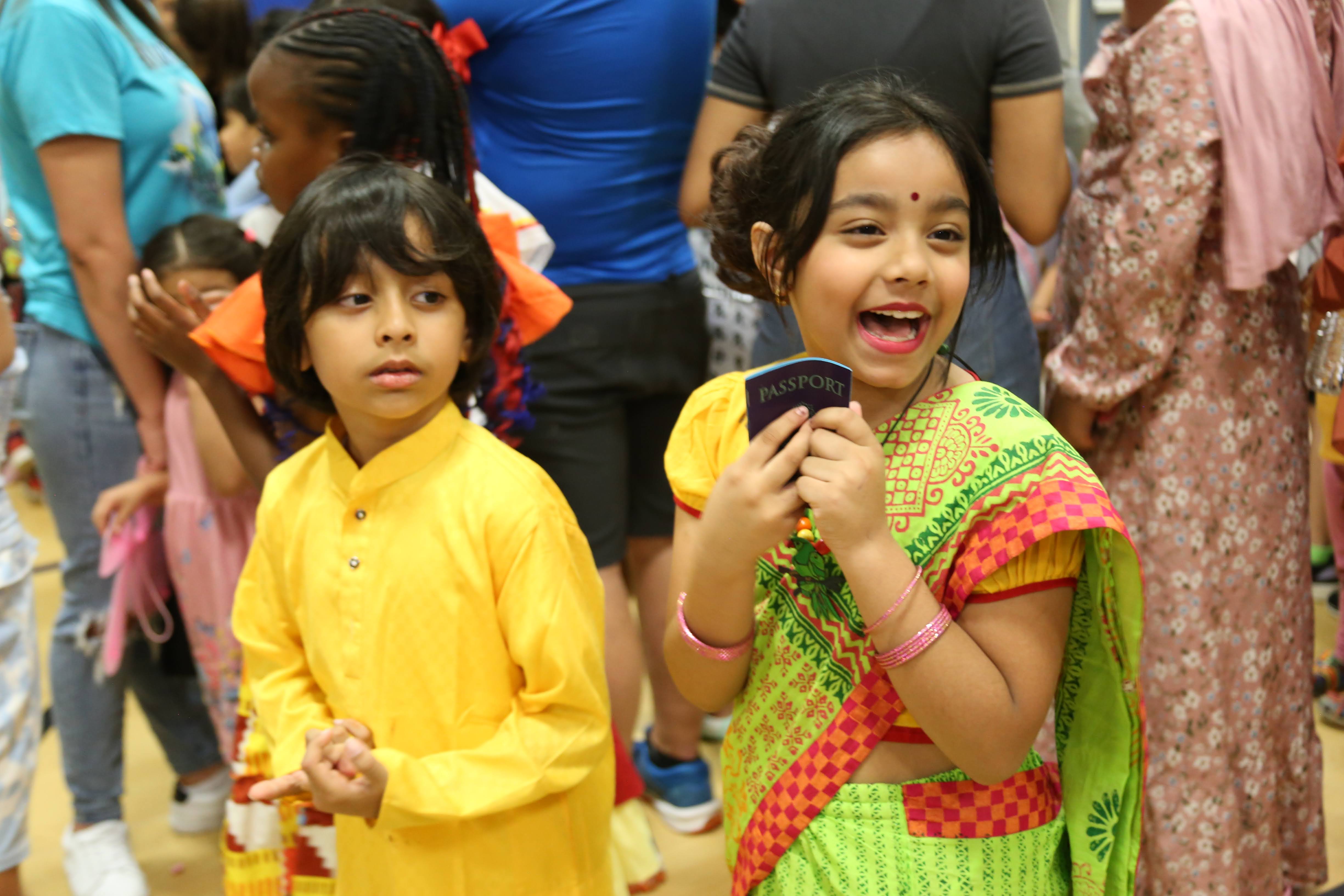 Students during Multicultural night