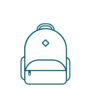 Back pack icon 
